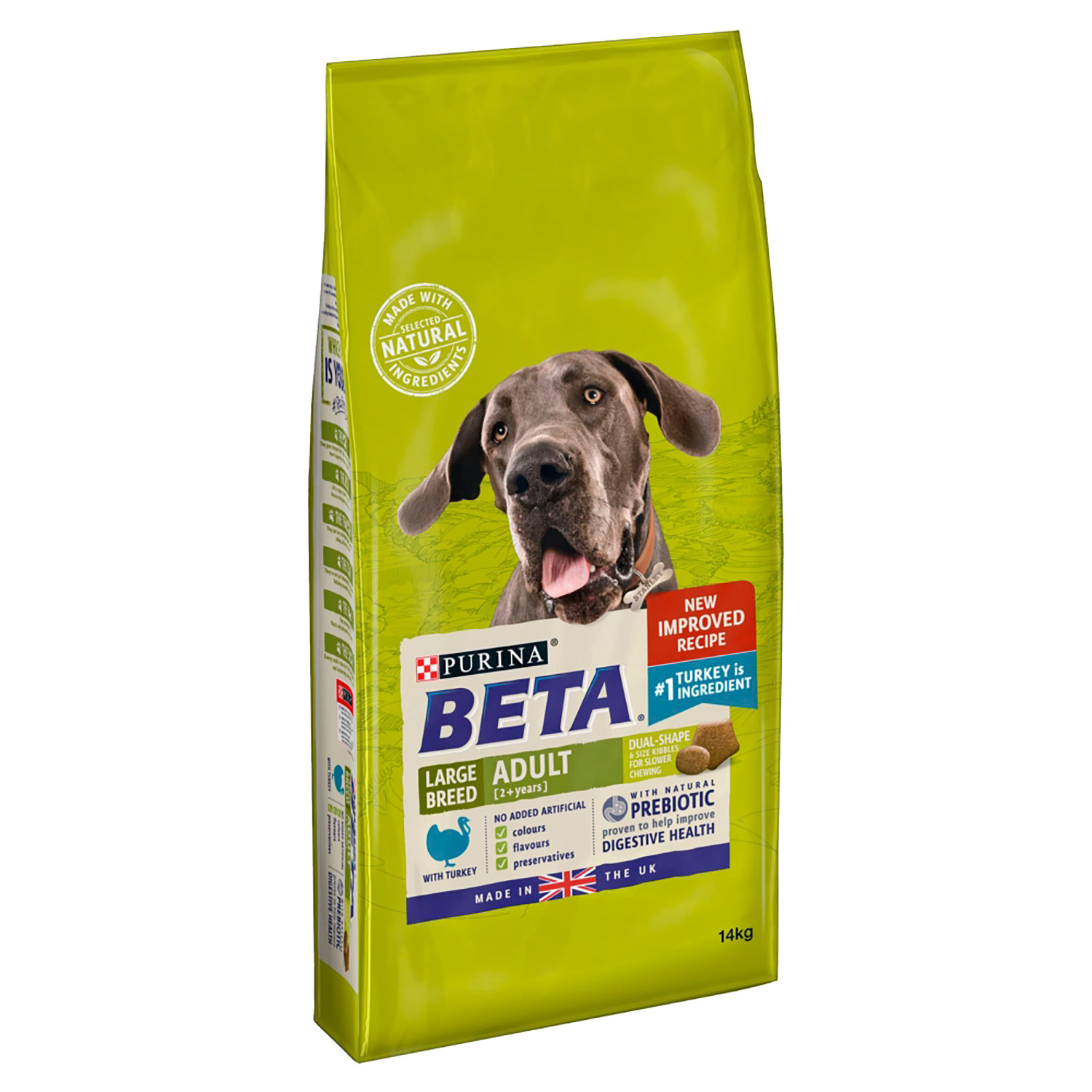 Purnia Beta Adult Large Breed Turkey Dry Dog Food 14kg Image