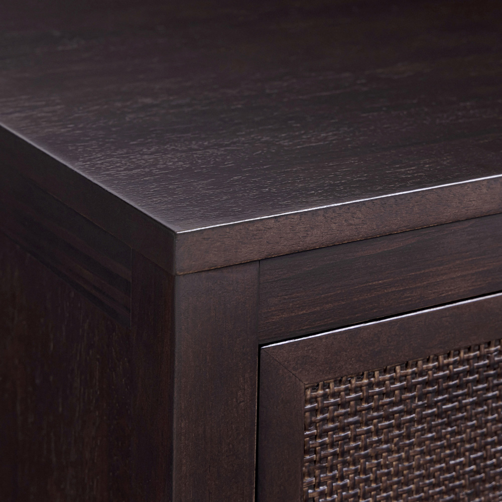 Teamson Home Hatteras 2 Drawer Espresso Nightstand Image 7