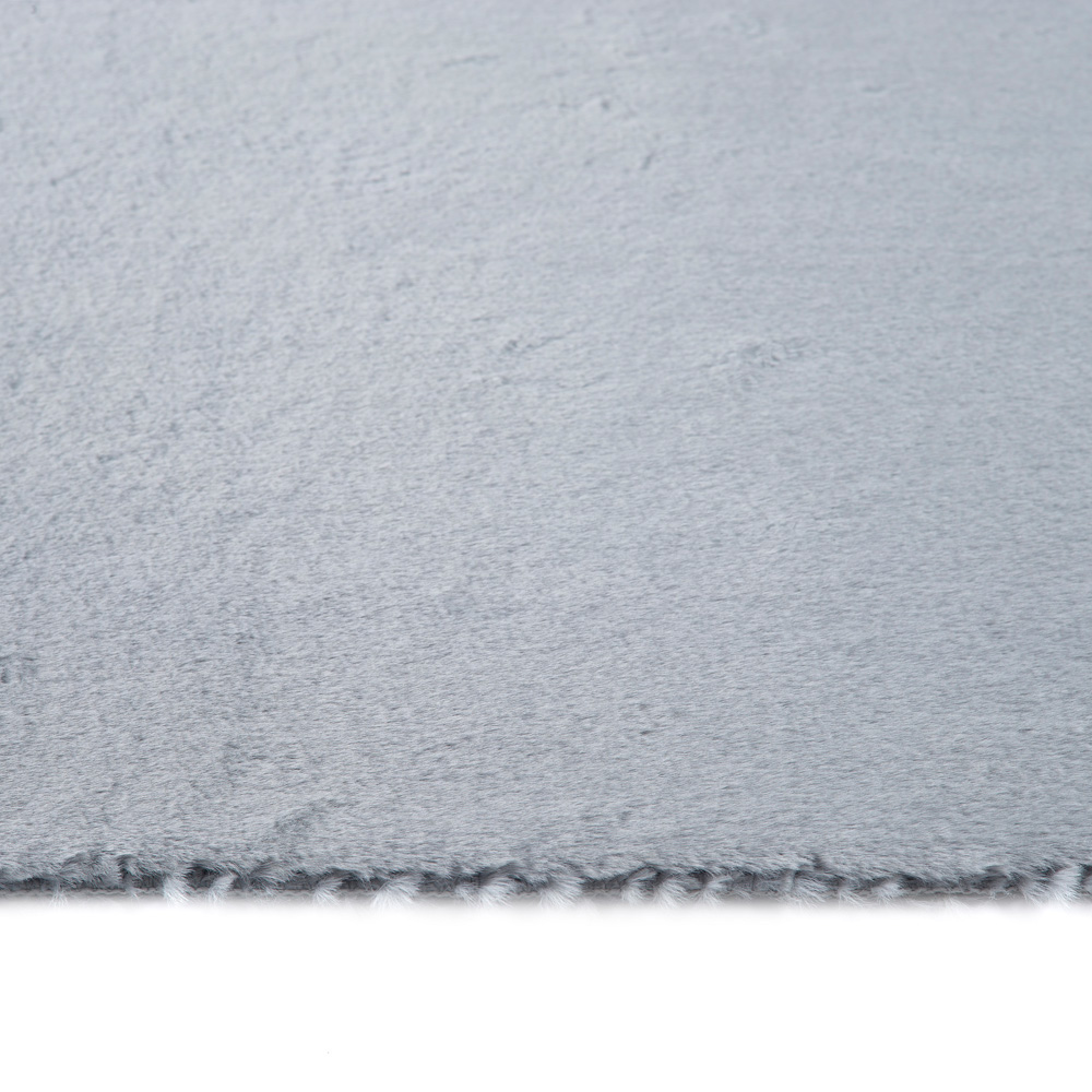 Origins My Washable Grey Faux Fur Rug 120 x 170cm Image 4