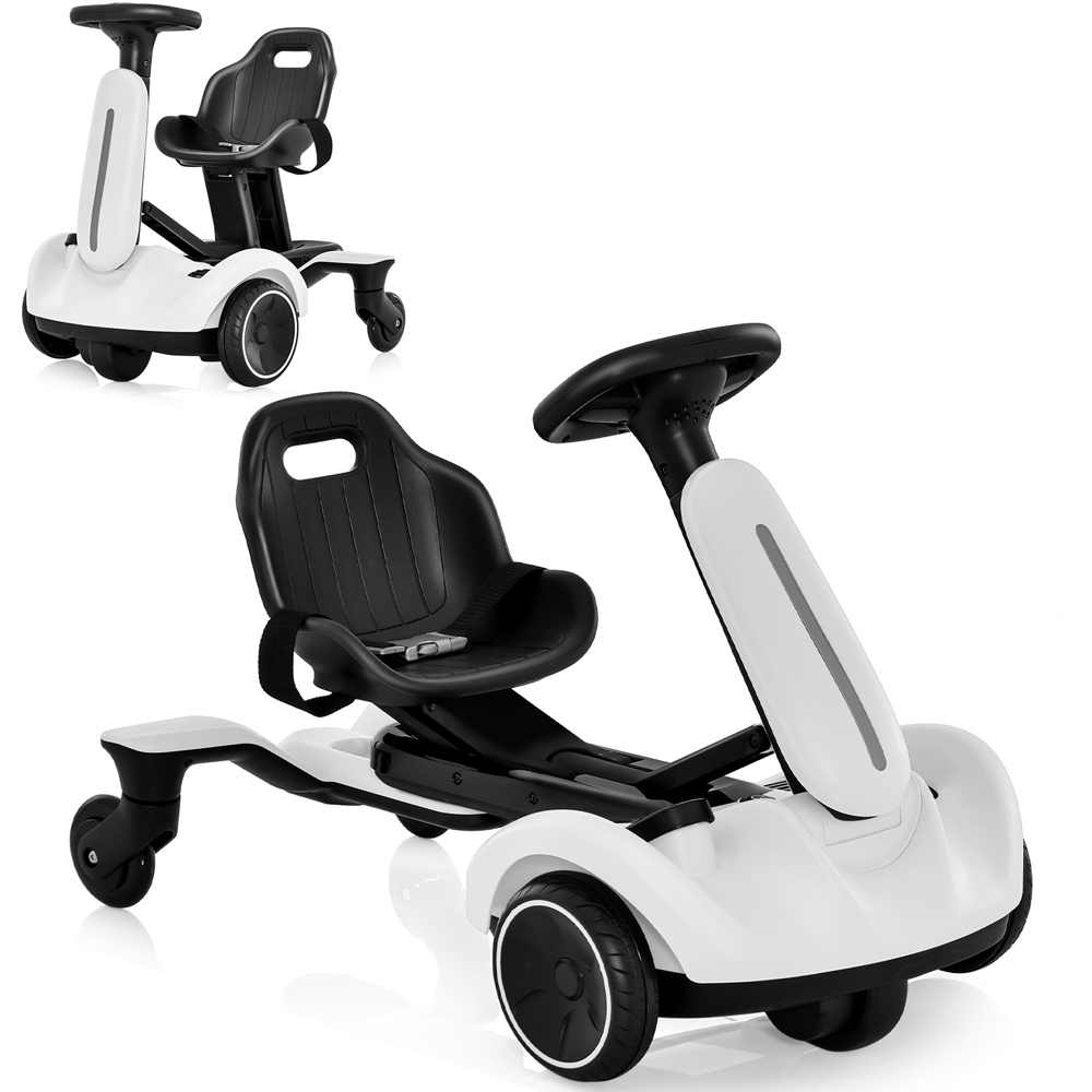 Costway White Electric Ride On Drift Car 6V Image 3
