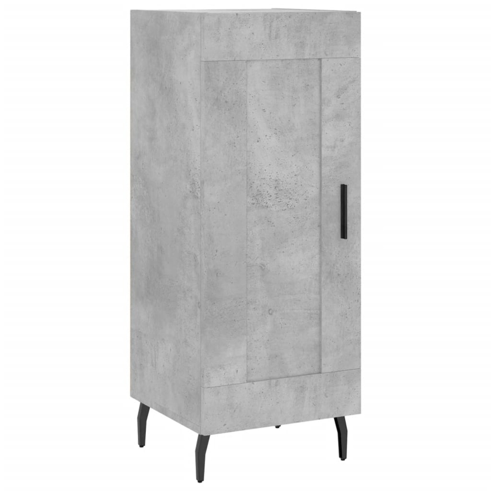 vidaXL 2 Door Concrete Grey Highboard Image 7