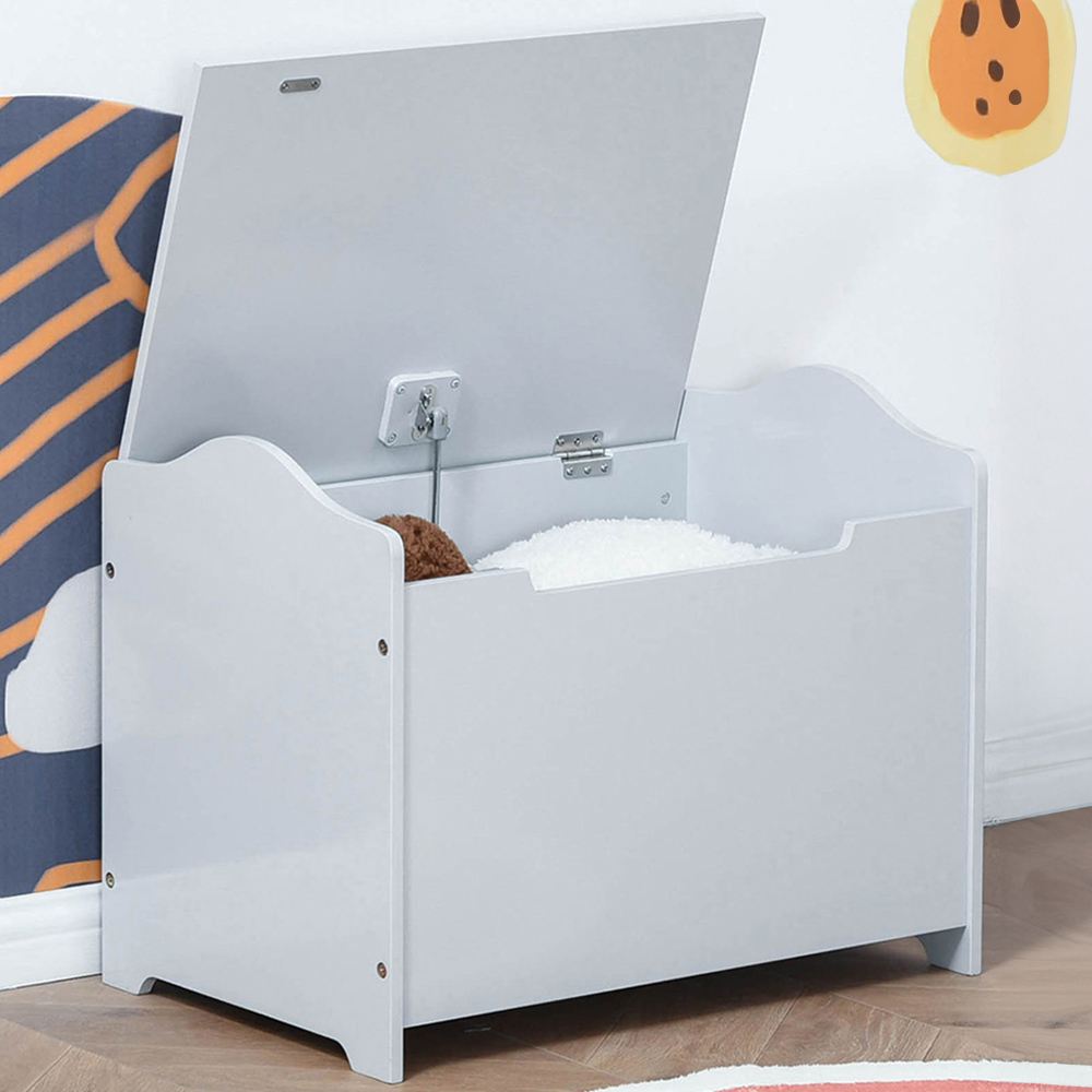 Playful Haven Grey Kids Storage Chest Image 1