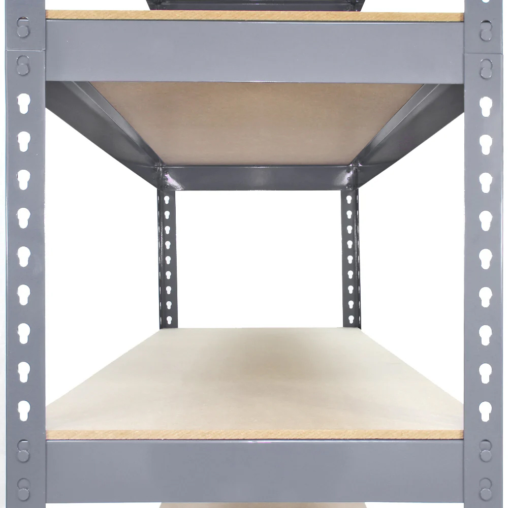 MonsterShop Q-Rax Grey Metal Racking Unit 182.5 x 120 x 50cm 3 Pack Image 6