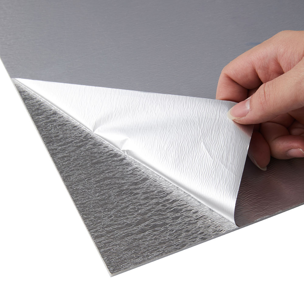 Living and Home Marble Patterned Light Grey PVC Self Adhesive Wall Sticker 10 Pack Image 8