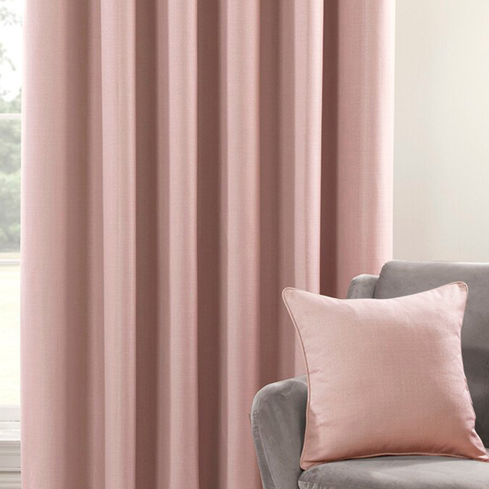 Divante Hoxton Blush Blackout Eyelet Curtains 183 x 168cm Image 4