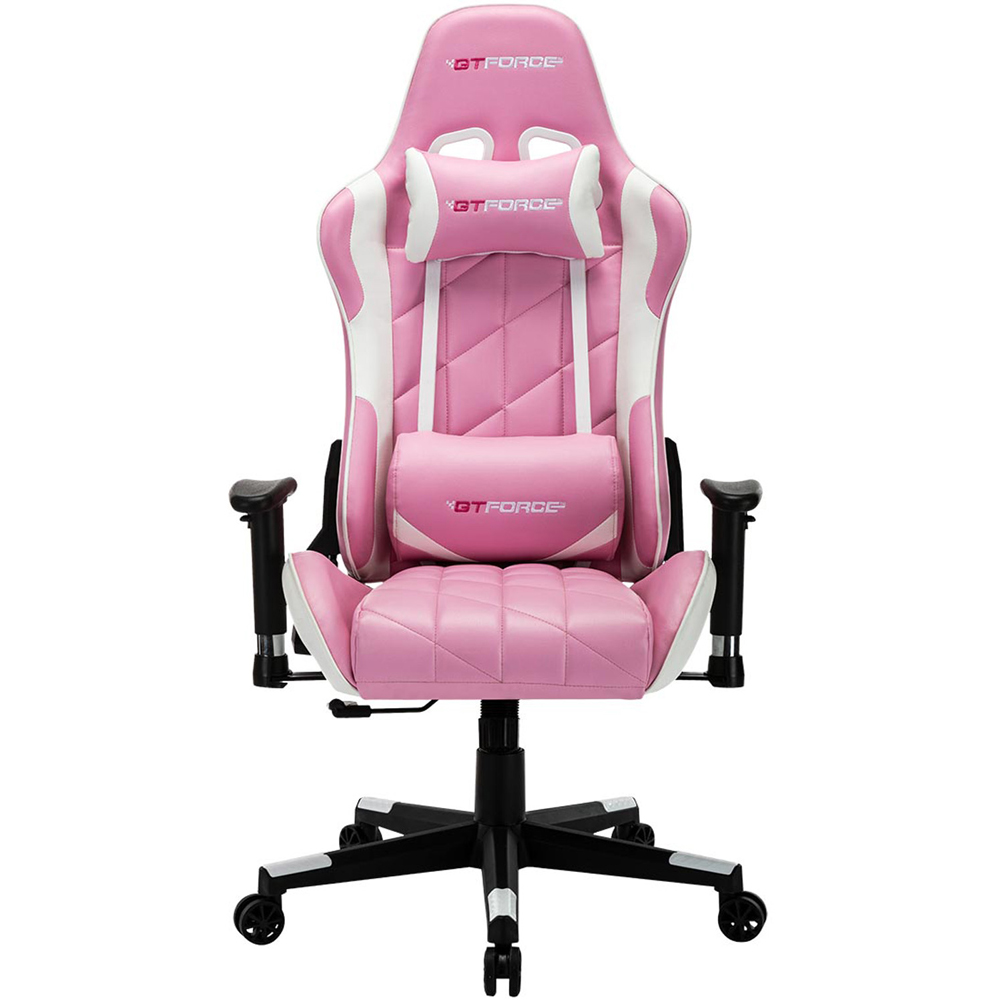 Furniture Online Pro Gt Pink Faux Leather Reclining Gaming Chair Image 3