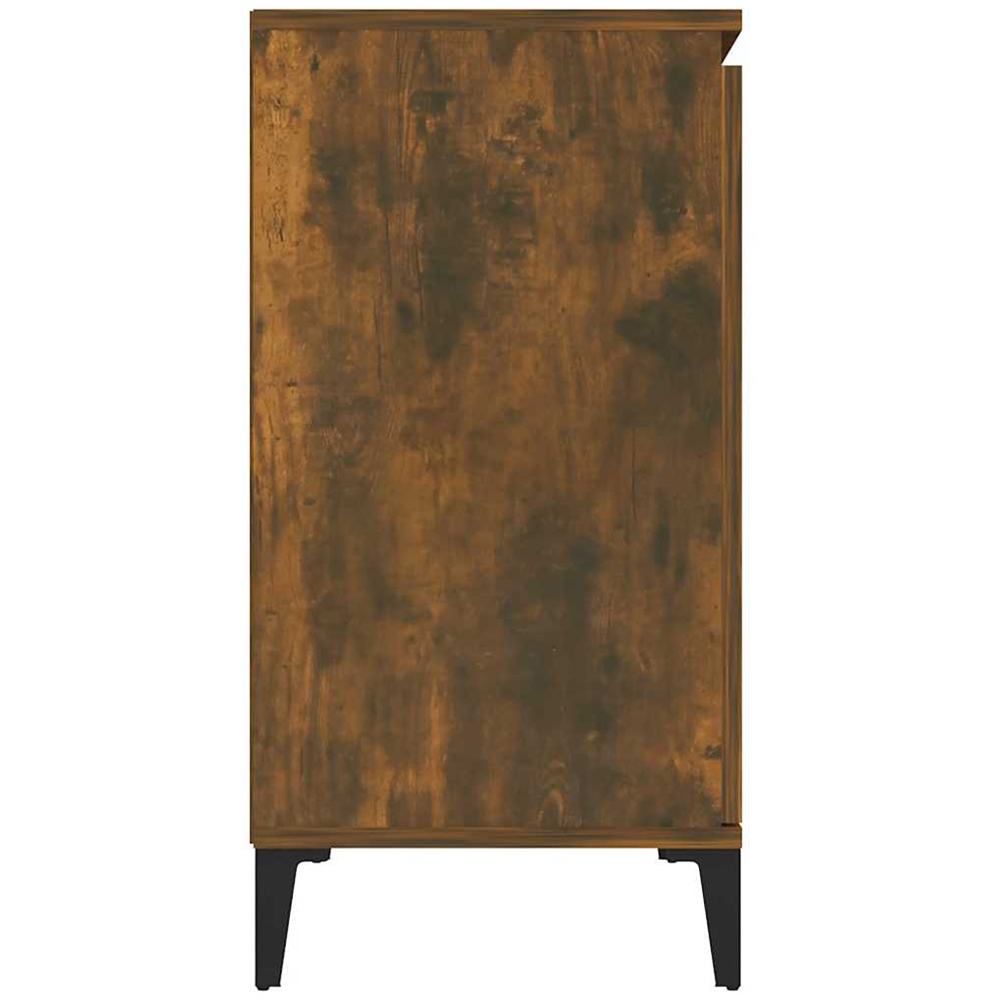vidaXL 2 Door 2 Drawer Smoked Oak Sideboard Image 4