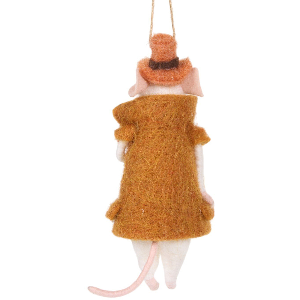 Western Mouse Hanging Decoration White and Brown Image 4