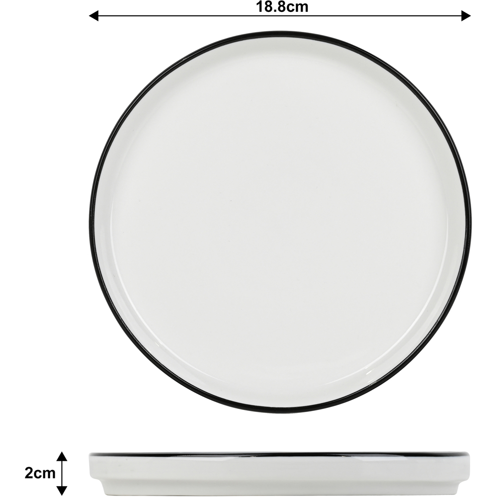 Waterside White Stackable 16 Piece Dinner Set Image 4