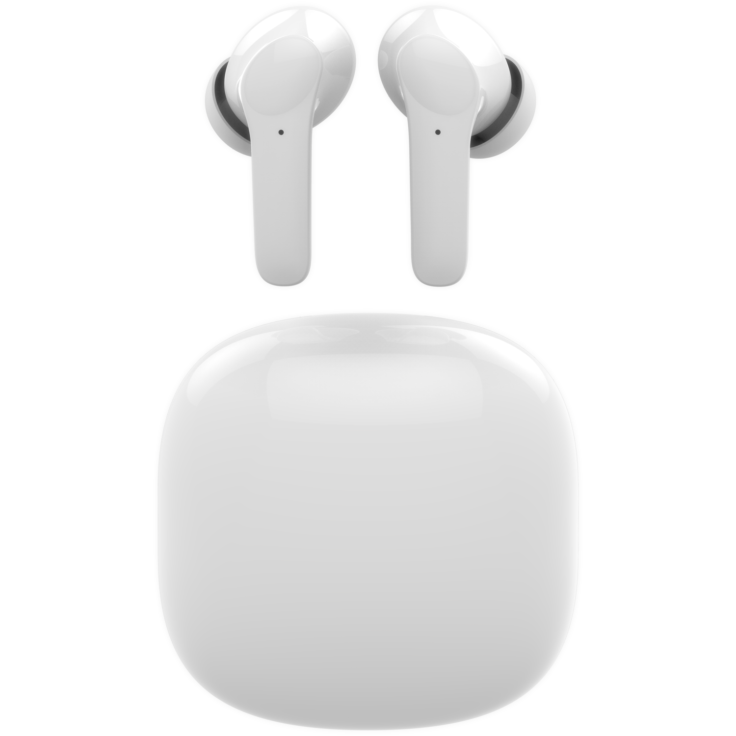 White Active Noise Cancelling Ear Buds Image 2