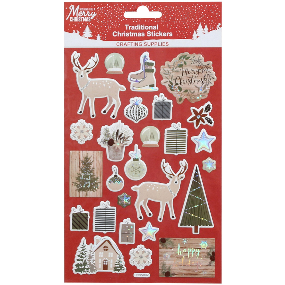 Traditional Christmas Crafting Stickers Image 1