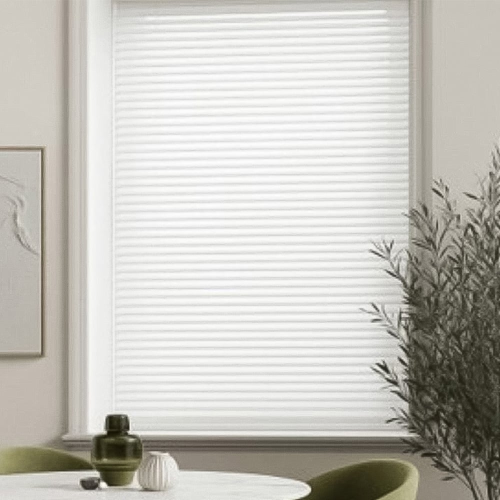 New Edge Blinds PVC Venetian Blind White 110cm Image 1