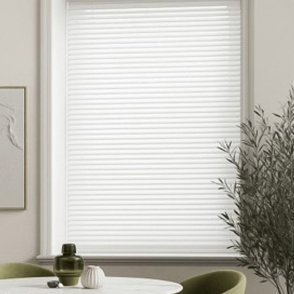 New Edge Blinds PVC Venetian Blind White 100cm Image 1
