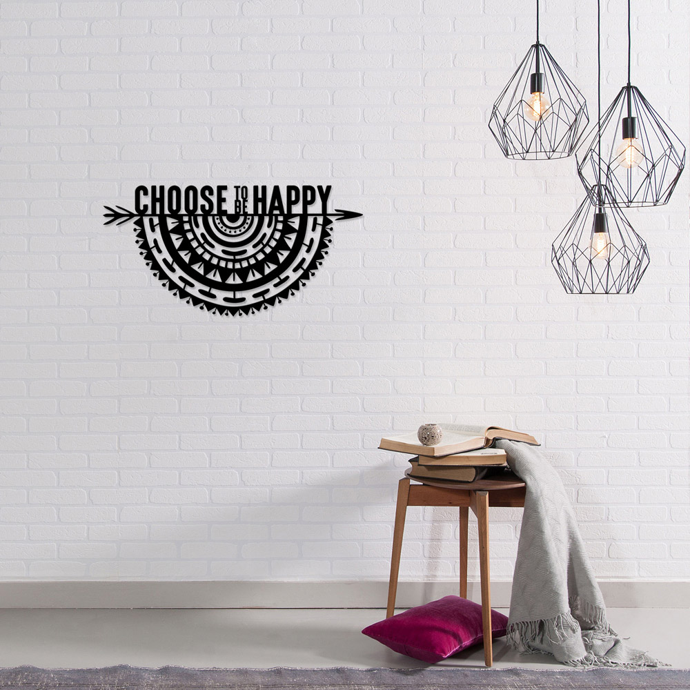 Decortie Black Metal Choose To Be Wall Art Image 2
