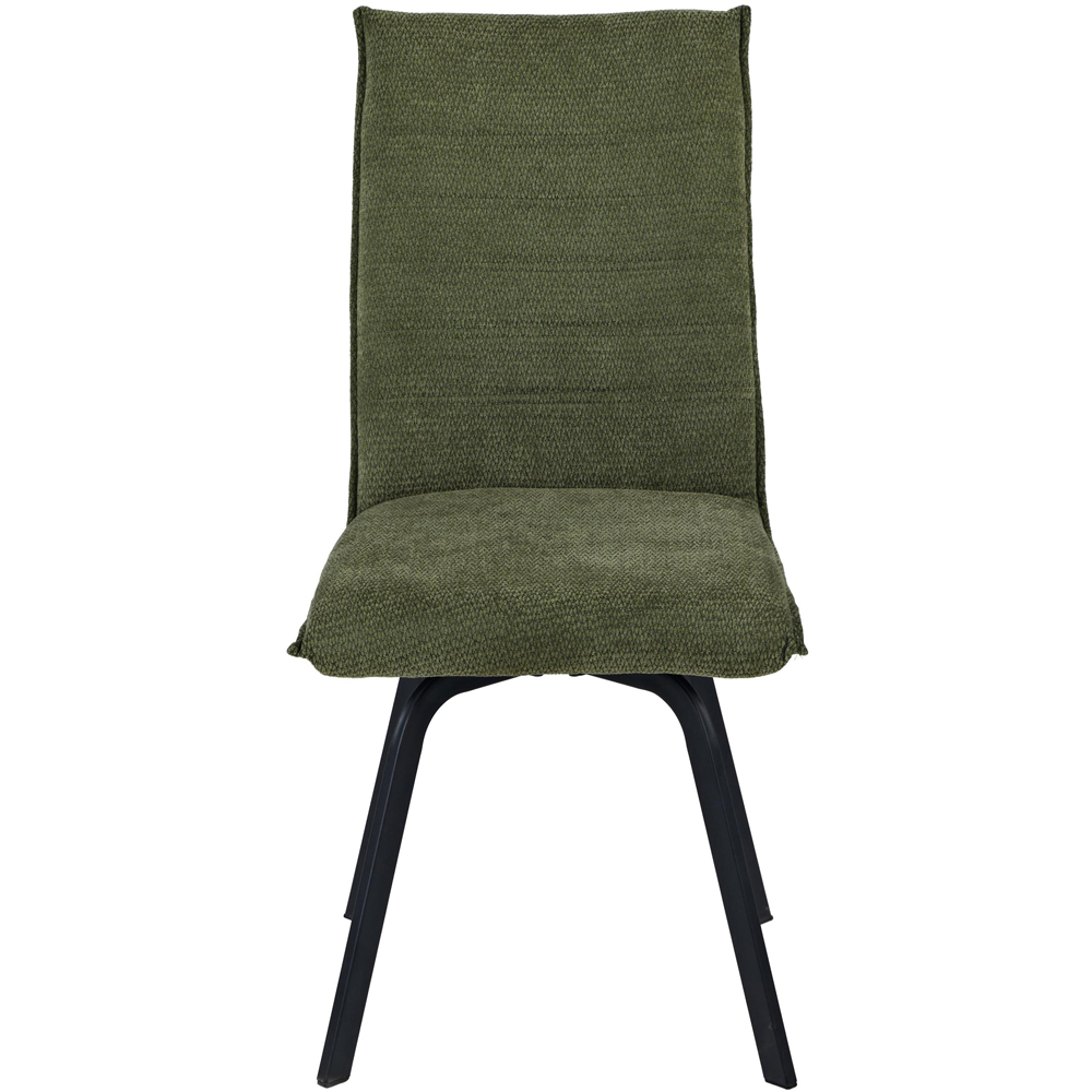 Portland Remi Olive Chenille Dining Chair Image 4