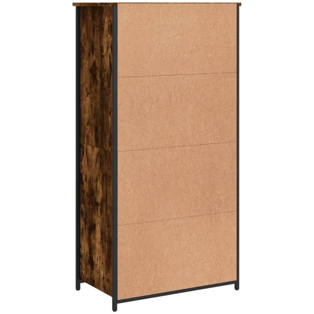 vidaXL 2 Door 2 Shelf Smoked Oak Highboard Image 6