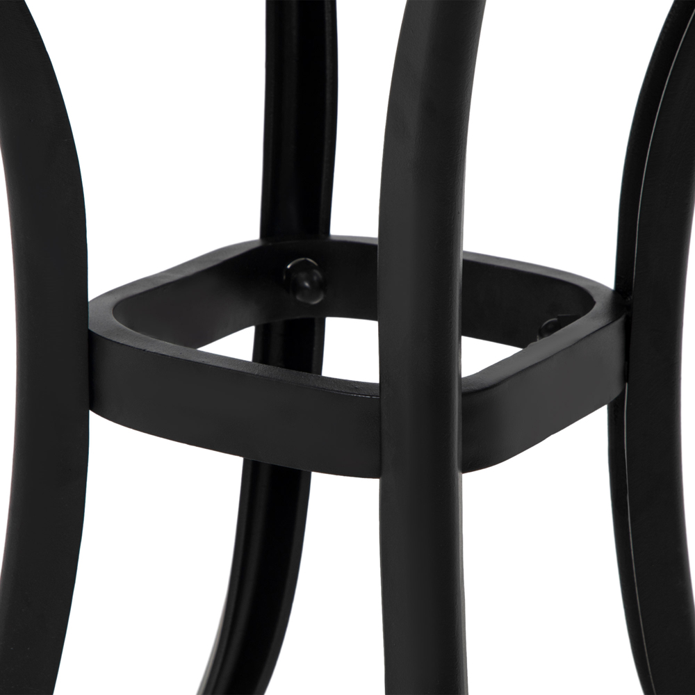 Outsunny Cast Aluminium Bistro Table Black Image 3