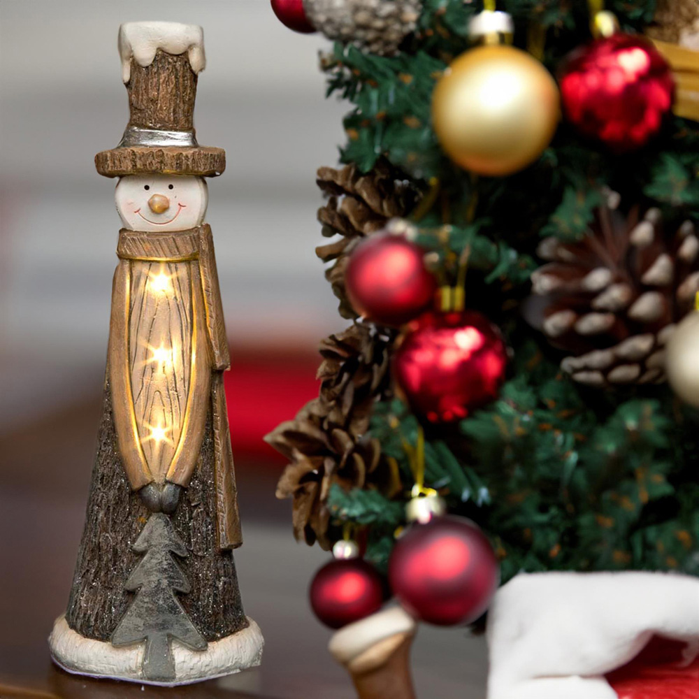 Shatchi Resin Snowman Tree Figurine LED Christmas Decoration 53cm Image 3