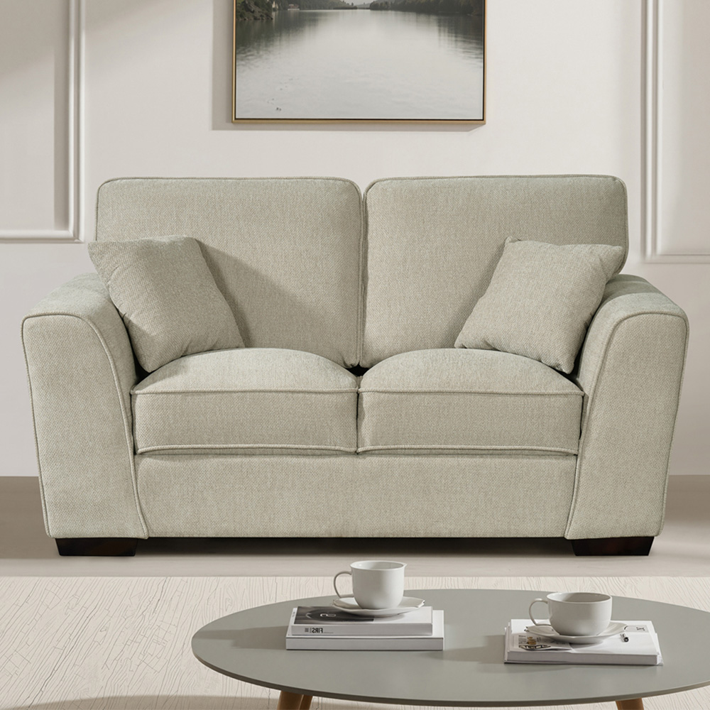 Artemis Home Colman 2 Seater Beige Fabric Sofa Image 1