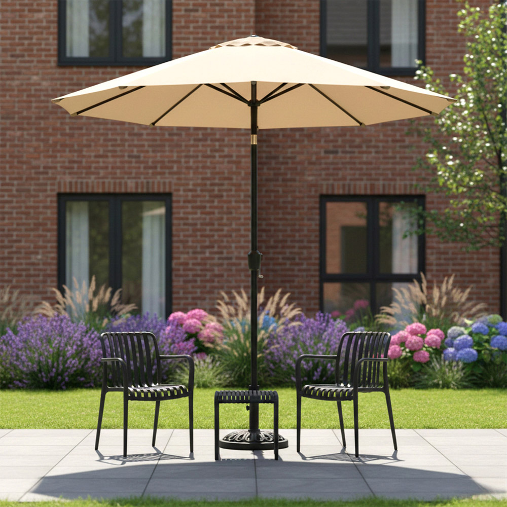 Jack Stonehouse Beige Crank and Tilt Straight Parasol 2.7m Image 2