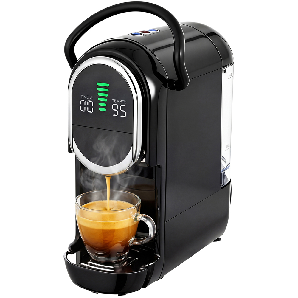 HOMCOM 19 Bar Black Pod Semi-Automatic 600ml Coffee Machine 1450W Image 1
