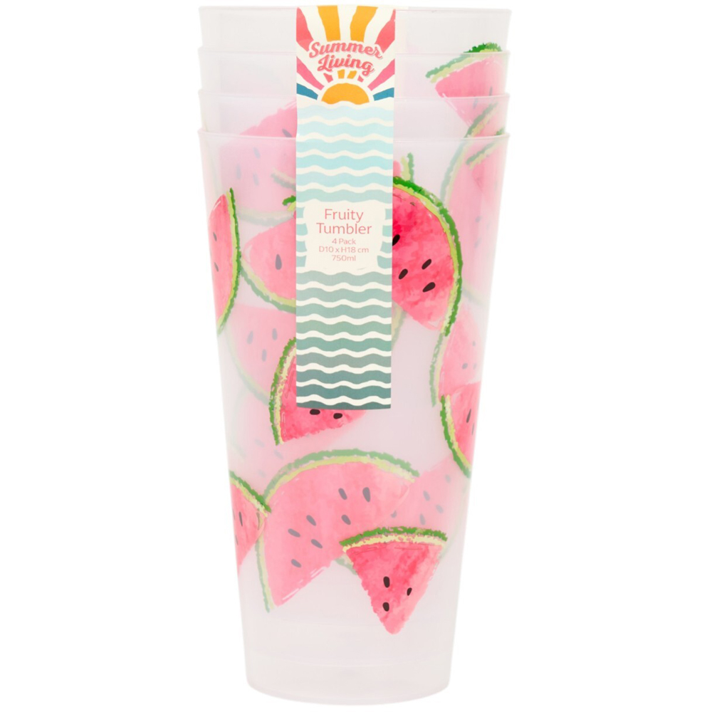 Pack of 4 Summer Fruit Tumblers Image 3