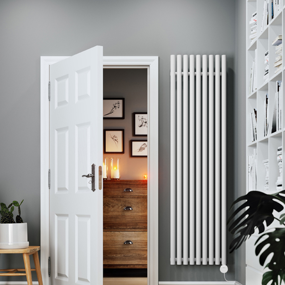Terma Rolo-Room E Wi-Fi White Electric Radiator 1000W 1800 x 480mm Image 2