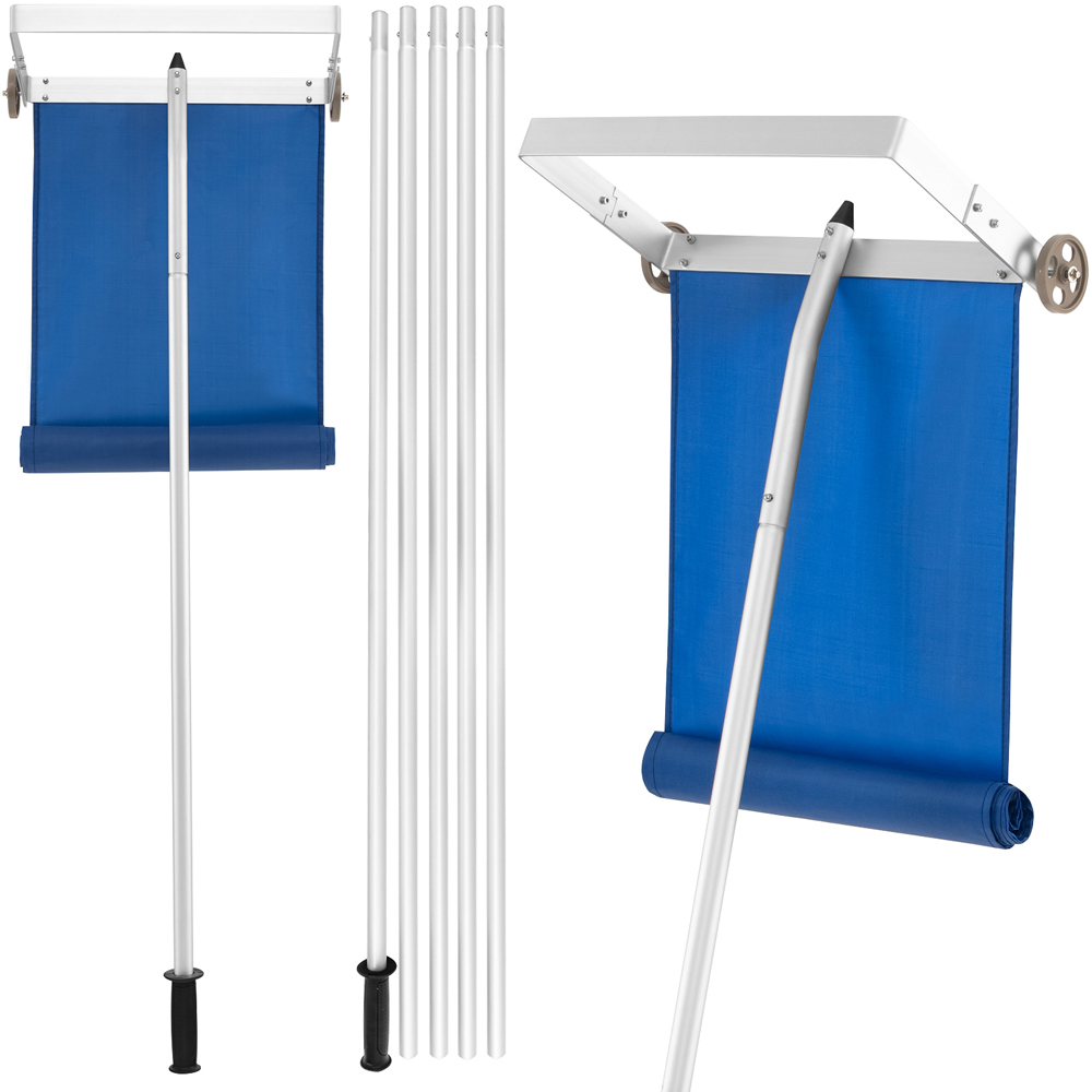 Costway Snow Roof Rake with 5 Section Pole Image 3