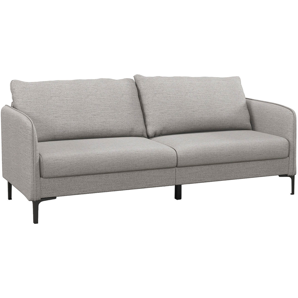 Costway 3 Seater Grey Loveseat Sofa Image 2