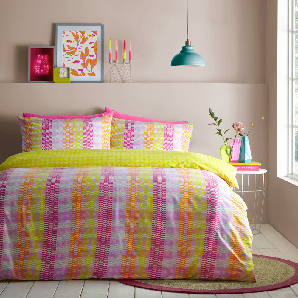 furn. Neola Single Multicolour Duvet Set Image 1