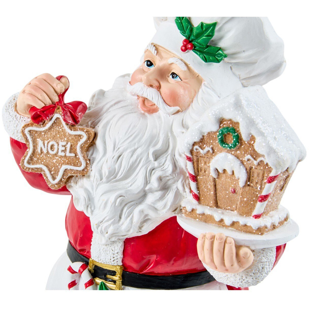 Chef Santa Ornament Image 4