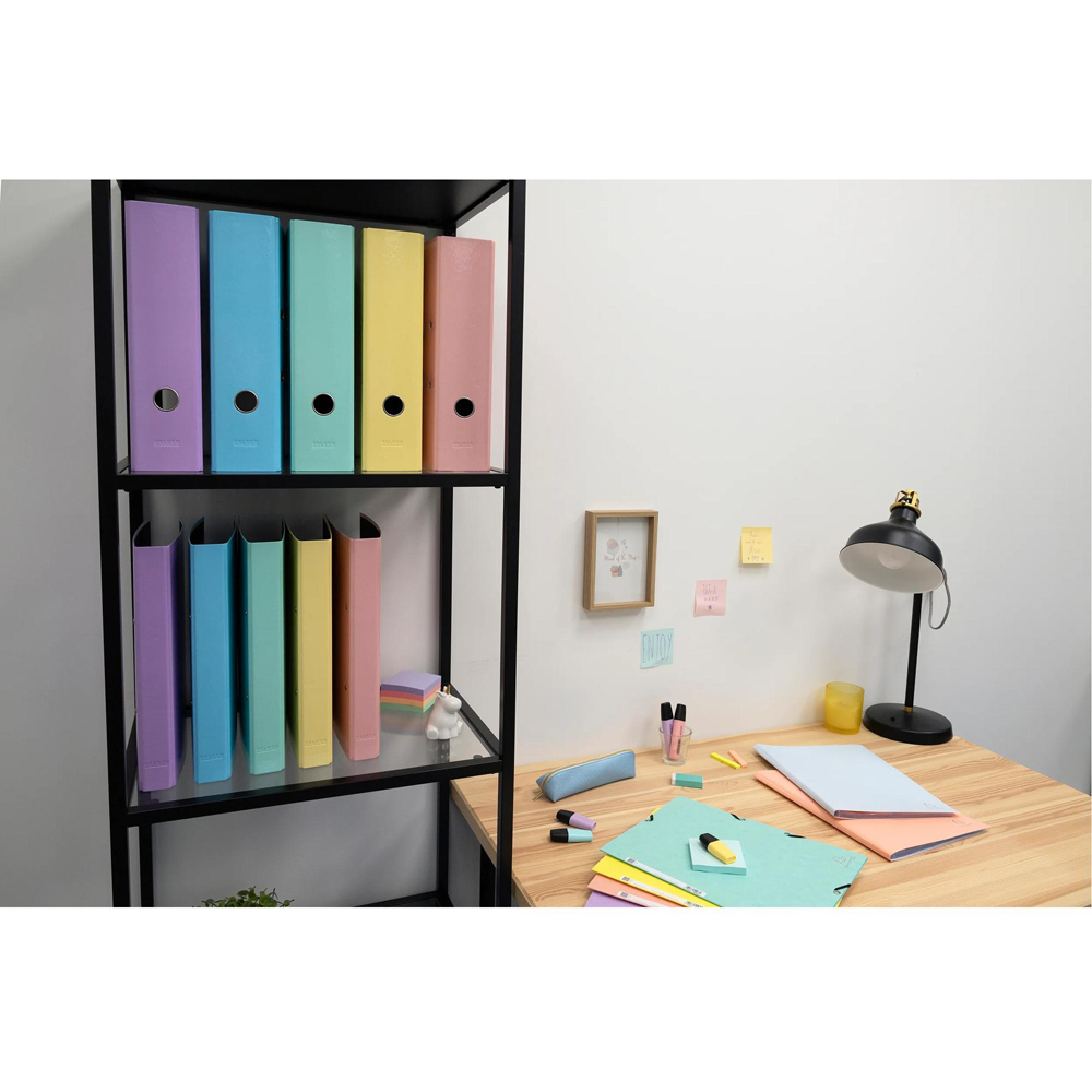 Exacompta Aquarel Assorted Colour Plastic Coated Ring Binder 25mm 10 Pack Image 8