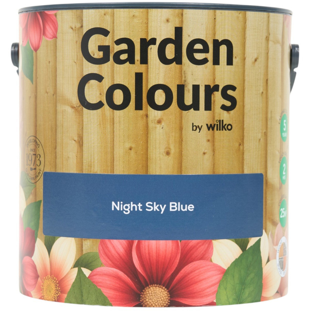 Wilko Garden Colours Night Sky Blue Wood Paint 2.5L Image 10