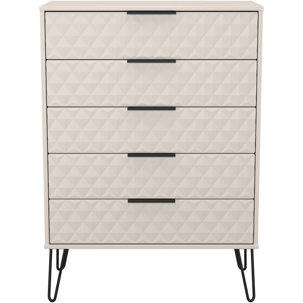 Crowndale Harlequin 5 Drawer Kashmir Matt Chest of Drawers Ready Assembled Image 3