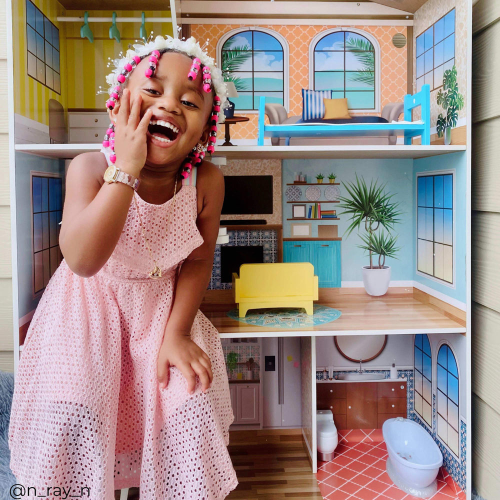 Teamson Kids Multi Colour Dreamland Mediterranean Doll House Image 7
