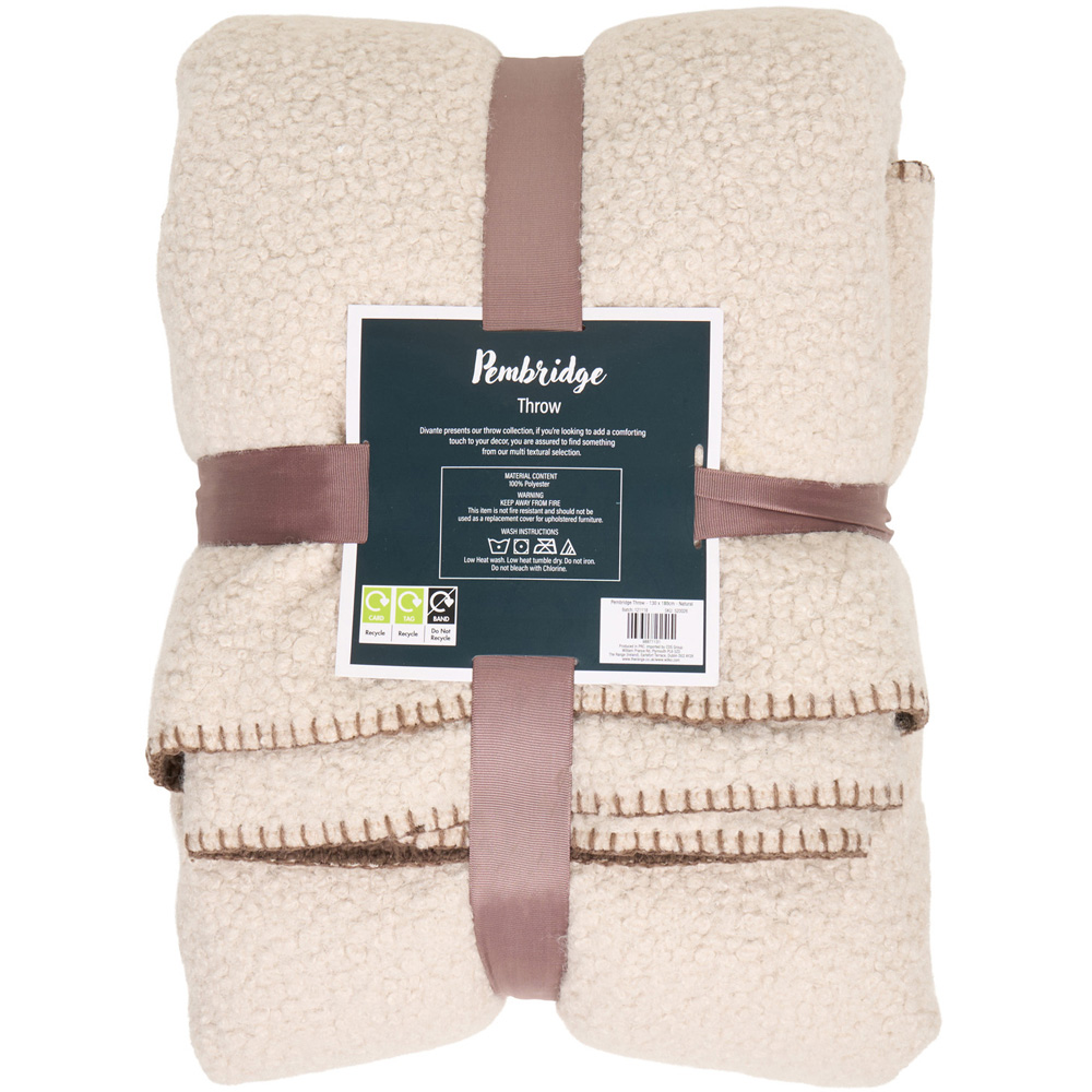 Pembridge Blanket Stitch Boucle Throw Image 4