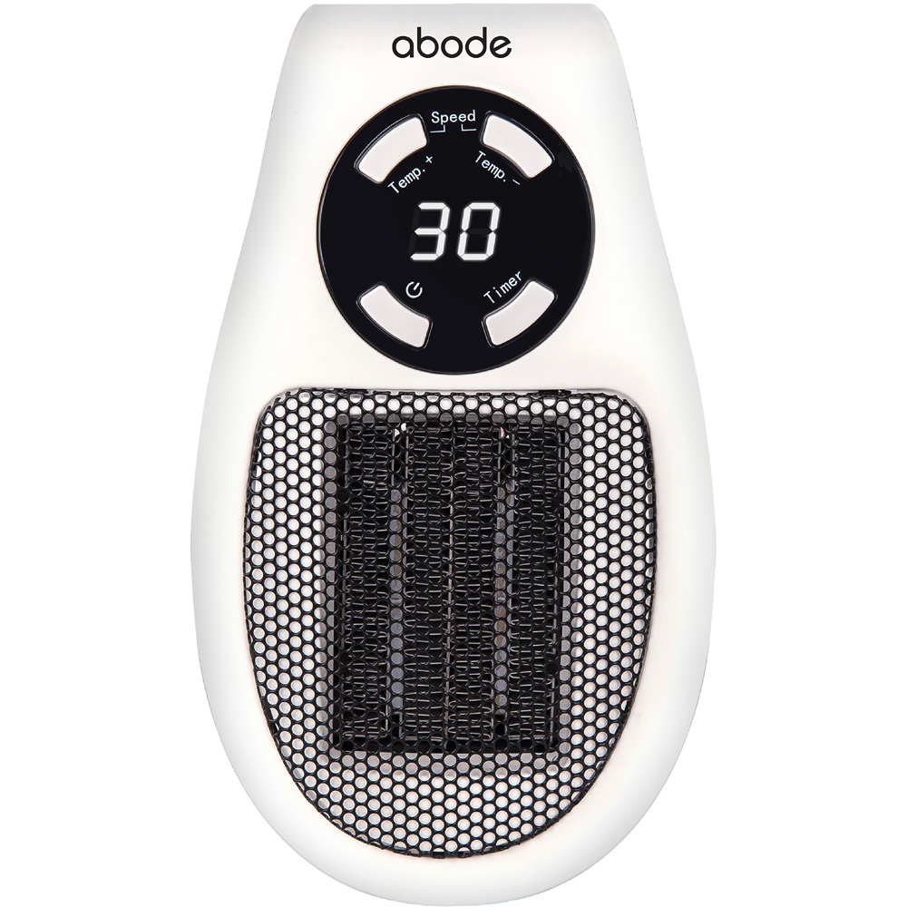 Abode APH1001 White Ceramic Plug-in Heater 500W Image 2