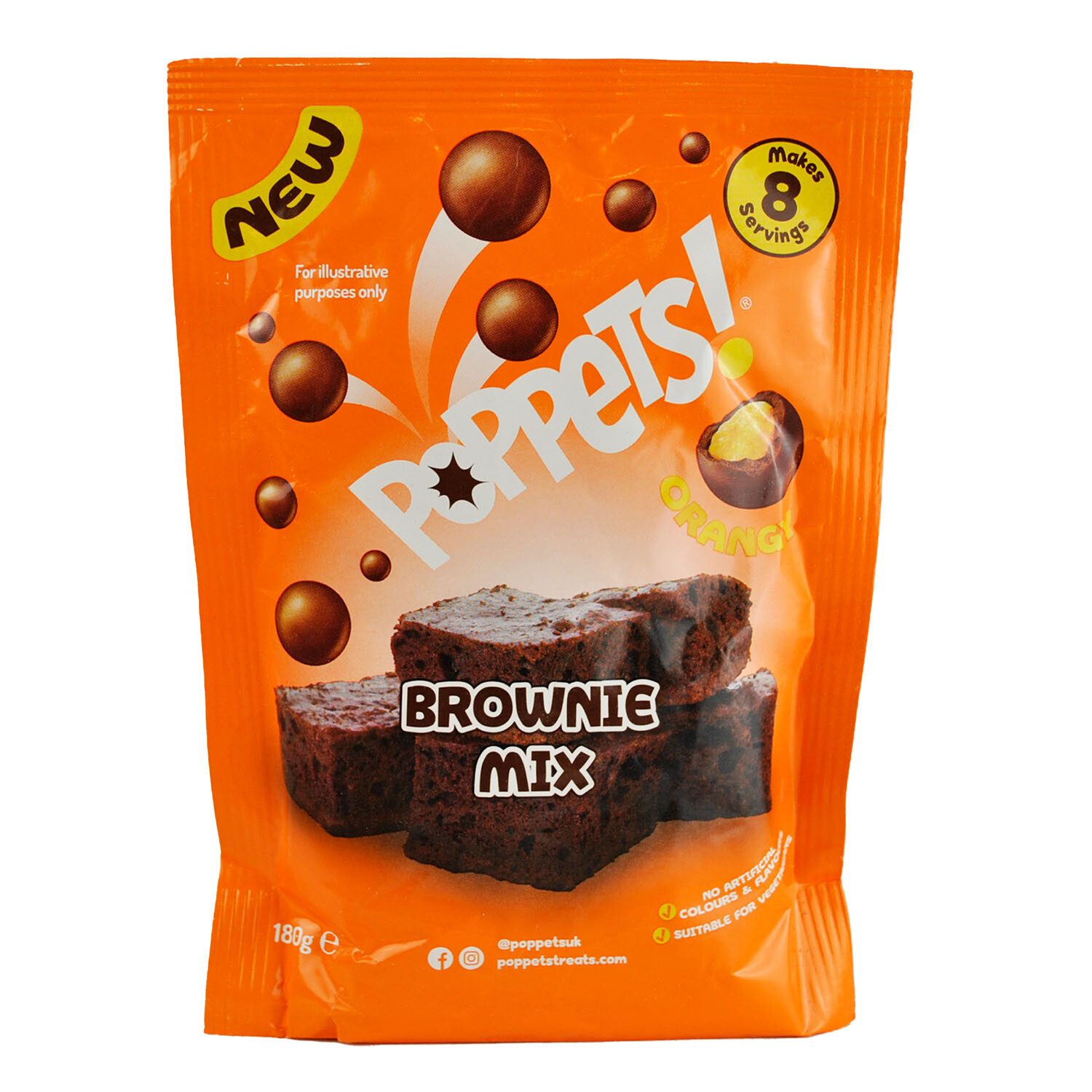 Poppets Orange Brownie Mix Image 1