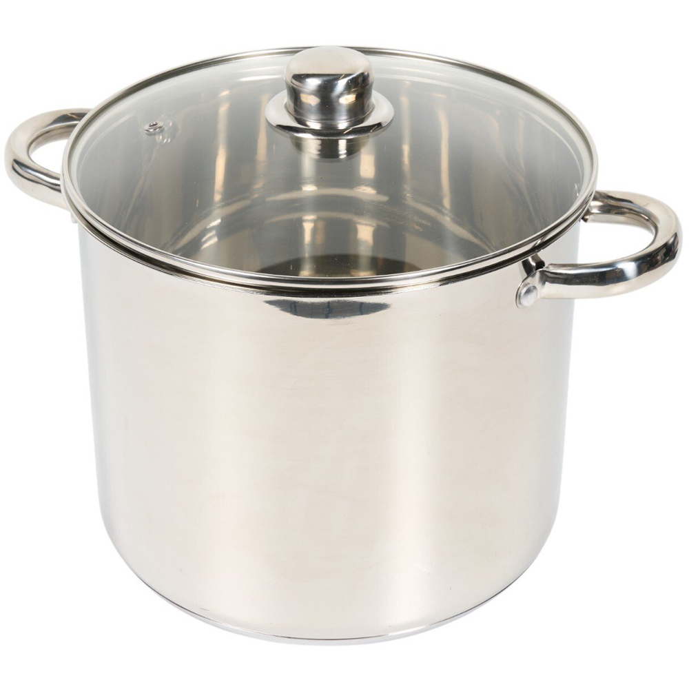 Salter 9L Stockpot with Glass Lid Silver Image 4