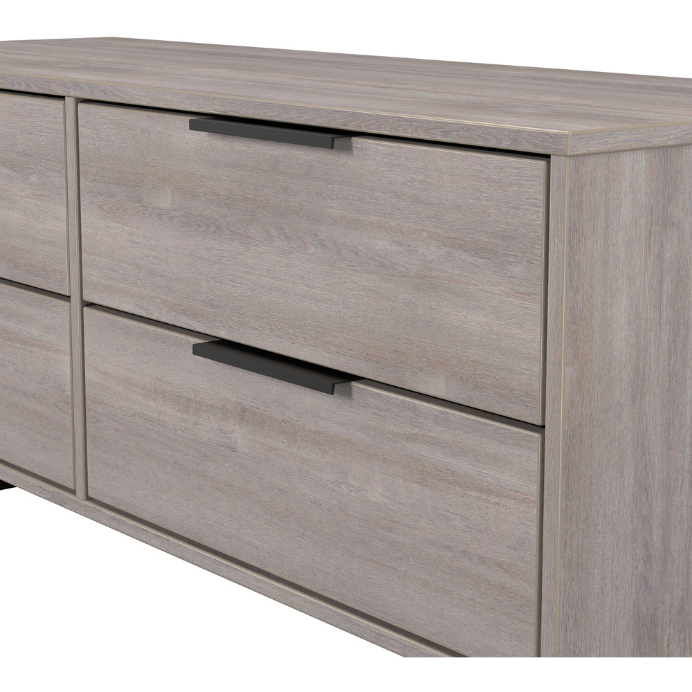 Crowndale Hong Kong 4 Drawer Grey Oak Bed Box Ready Assembled Image 5