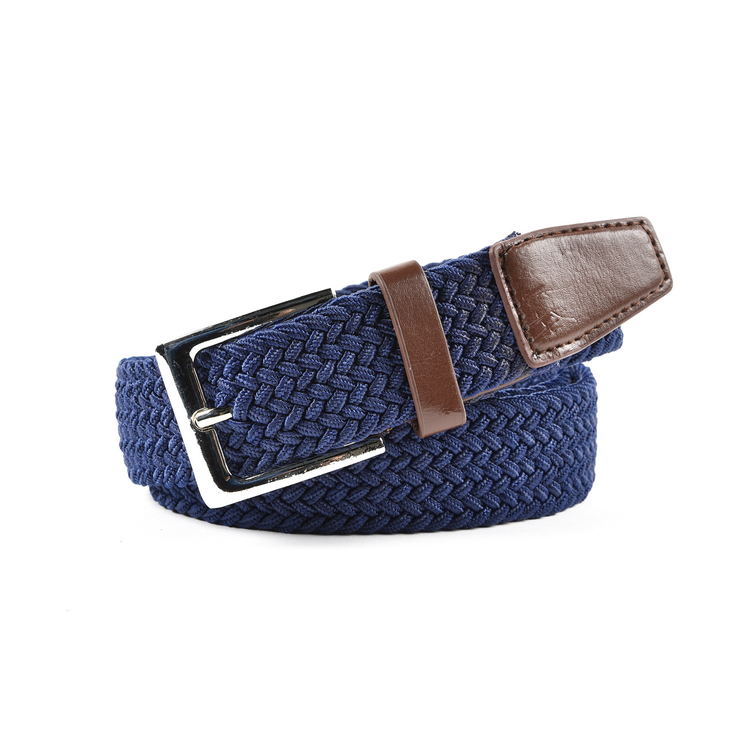 Elastic Braided Belt - Navy / L/XL Image