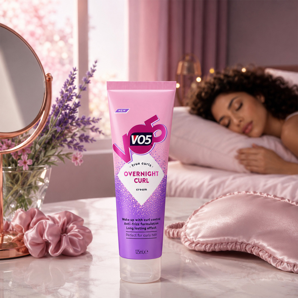 VO5 Overnight Curl Anti-Frizz Defining Hair Cream 125ml 6 Pack Image 2