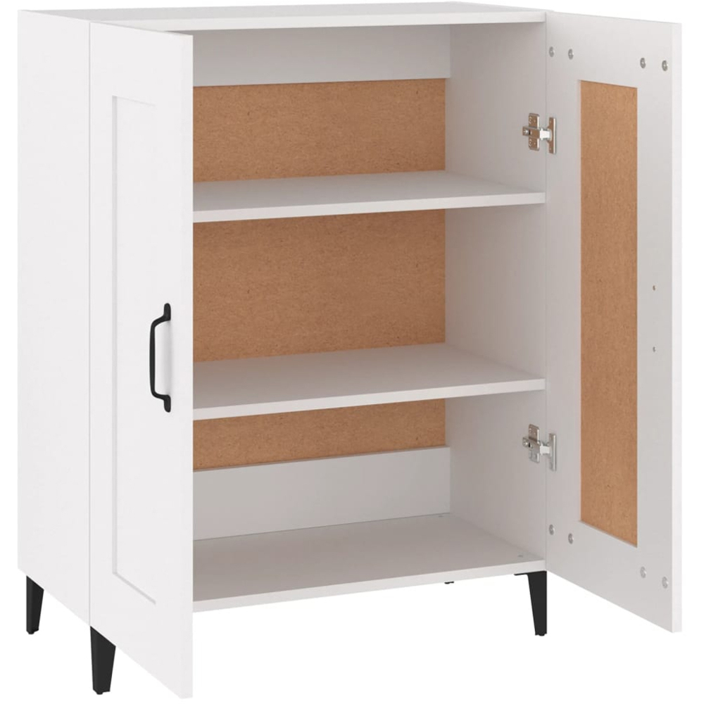 vidaXL 2 Door White Sideboard Image 6