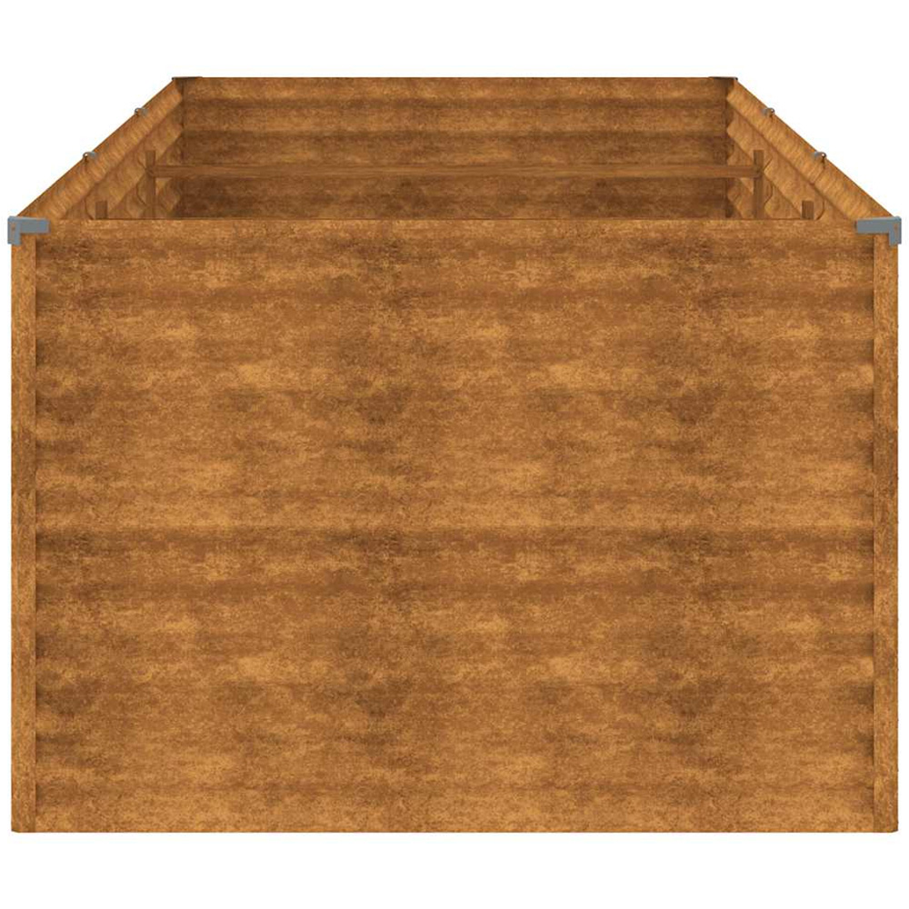 vidaXL Brown Corten Steel Raised Garden Bed 290 x 100 x 69cm Image 4