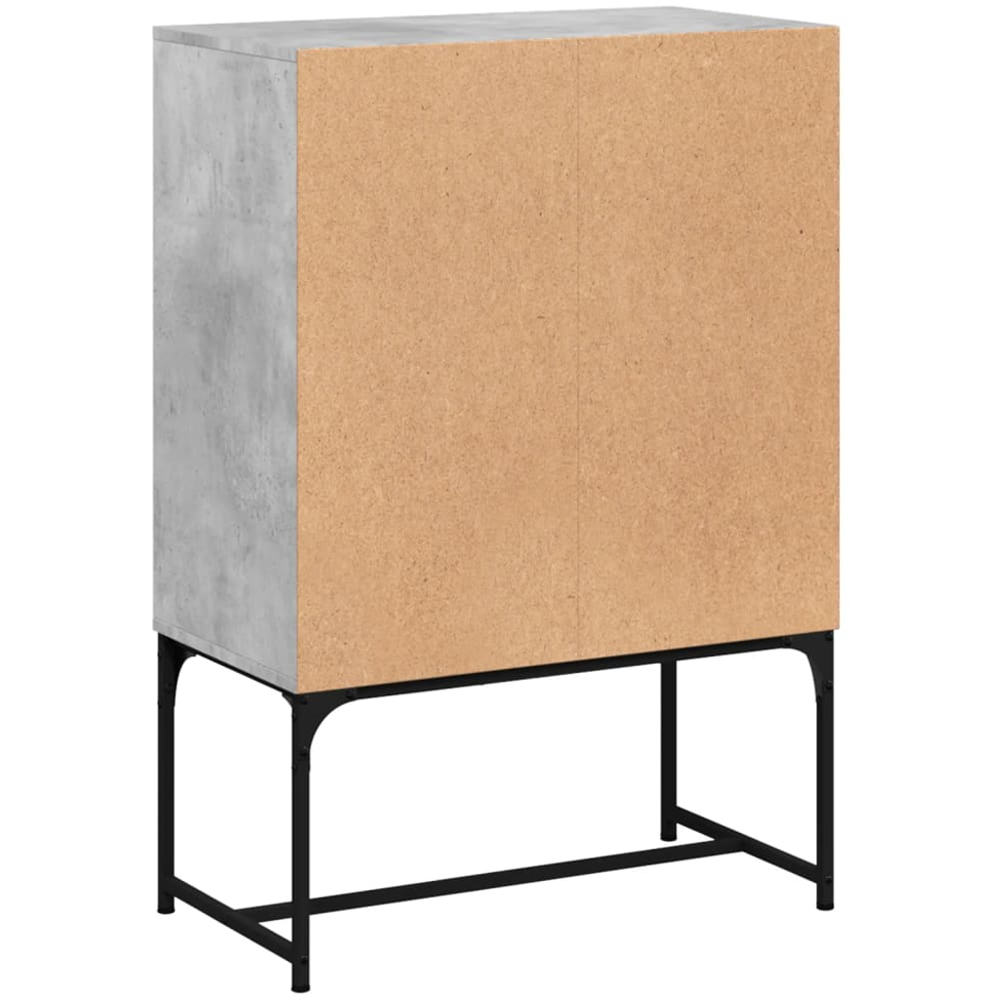 vidaXL 2 Door Concrete Grey Side Cabinet Image 7