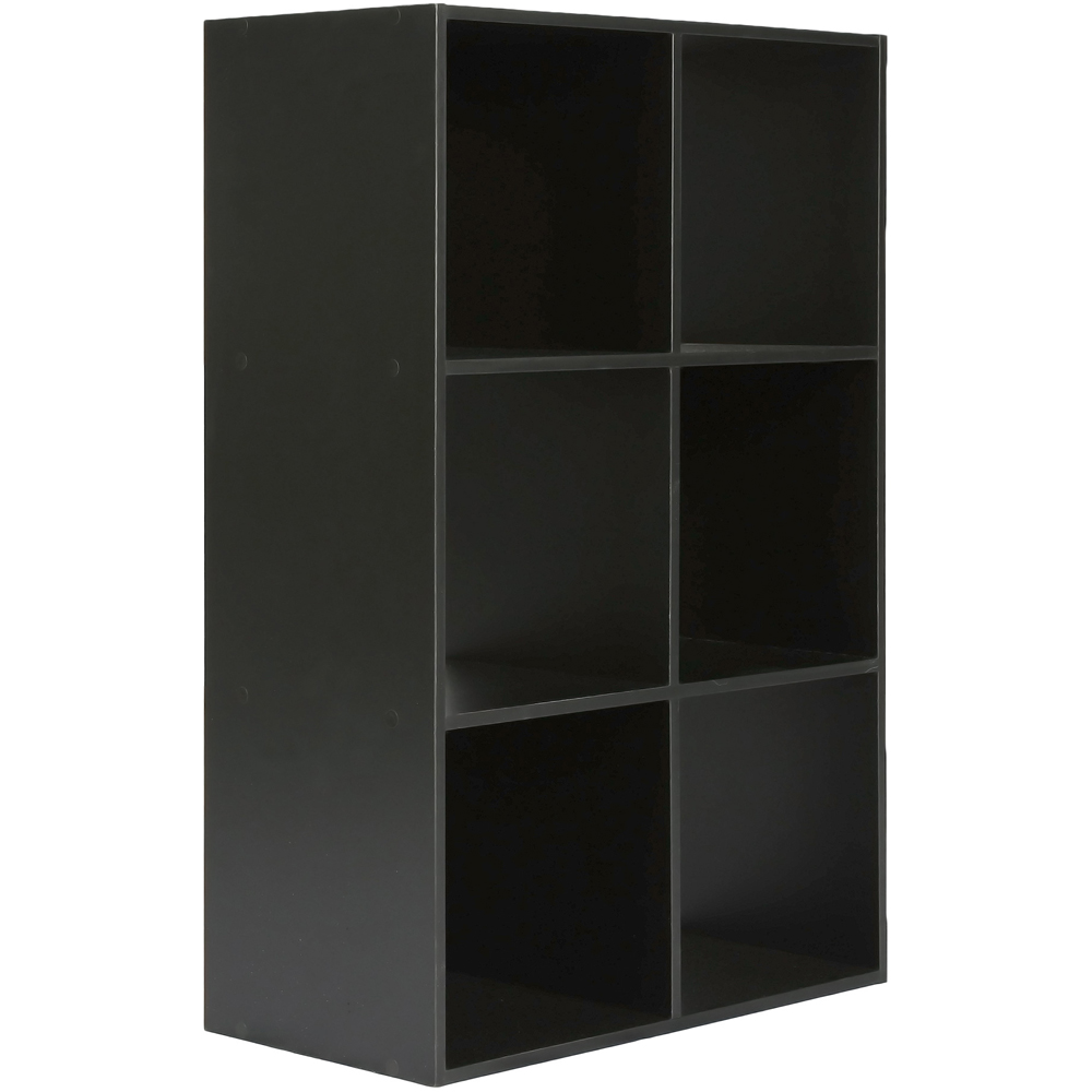 Jane 6 Shelf Black Cube Storage Unit Image 4
