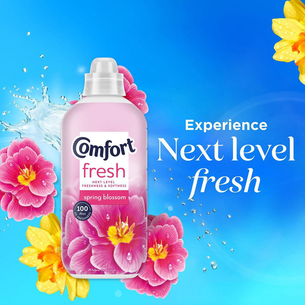Comfort Fresh Spring Blossom Liquid Fabric Conditioner 31 Washes 930ml 8 Pack Image 7