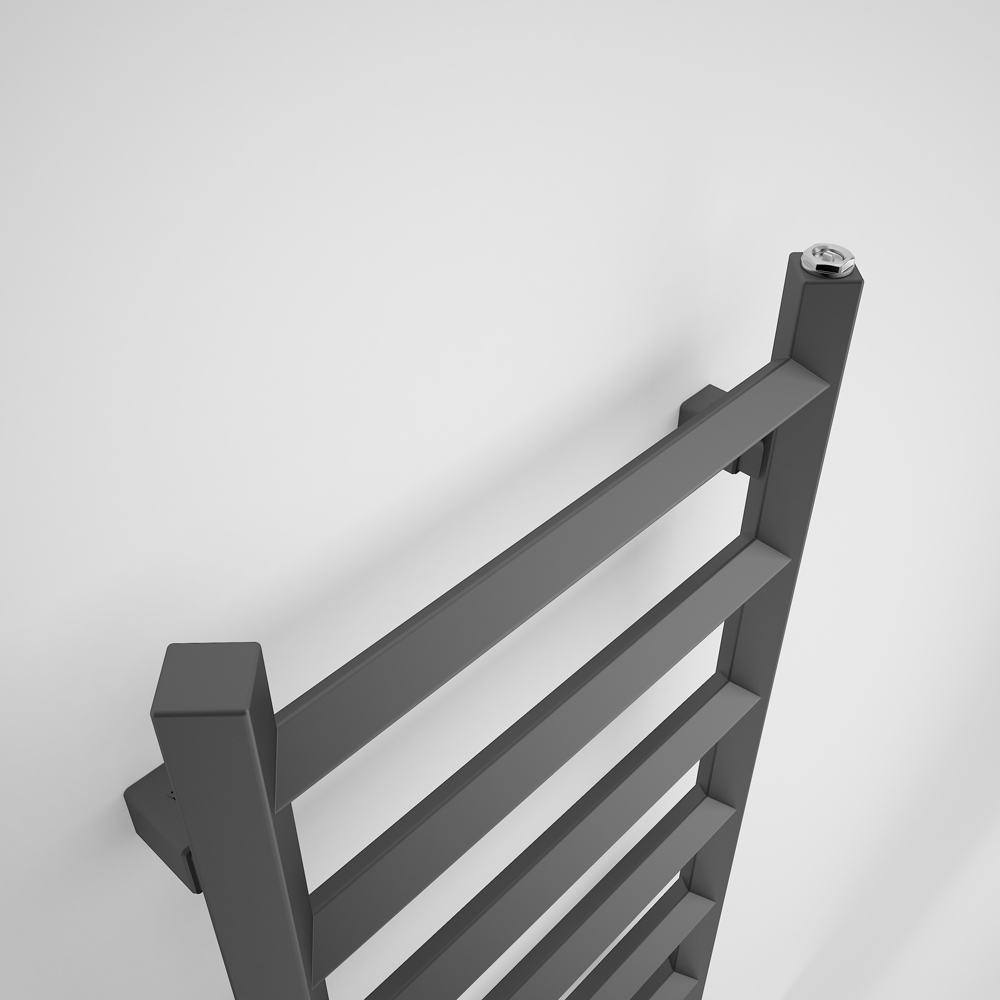 Terma Crystal 805 BTU Modern Grey Electric Heated Towel Rail 840 x 400mm Image 3