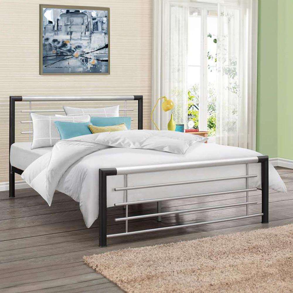 Faro Small Double Black Bed Frame Image 1