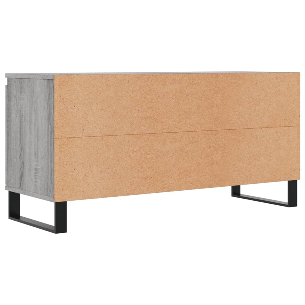 vidaXL 2 Door 2 Drawer Grey Sonoma TV Cabinet Image 8